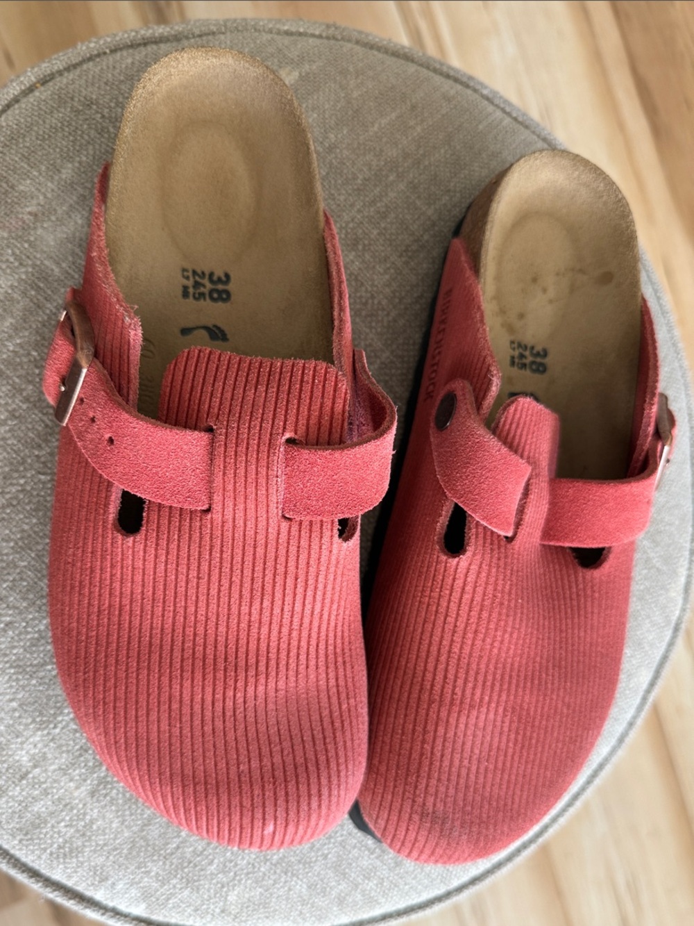 Birkenstock Boston Suede Embossed Clogs